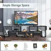 KOMFOTTEU TV skříňka dřevo, TV skříňka volně Náhled obrázku produktu 4