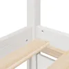 Postel bez matrace bílá 100 x 200 cm masivní borovice Náhled obrázku produktu 9