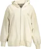 Damen-Kapuzen-Sweatshirt Beige aus recycelter Baumwolle mit Produktbild-Vorschau 1
