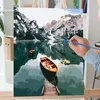 Malen nach Zahlen Erwachsene-DIY Handgemalt Ölgemälde auf Produktbild-Vorschau 6