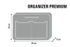 Organizzatore in feltro Bertoni per borsa grigio 26 x 18 x Anteprima dell’immagine prodotto 3