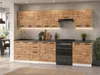 ULWEHOME | Küchenzeile 320 cm Eiche Wotan, Küchenmöbel-Set Produktbild-Vorschau 3