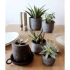 Capi 4-tlg. Blumentopf-Set Nature Rib Anthrazit Produktbild-Vorschau 4