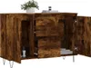 vidaXL Příborník kouřový dub 101,5x35x70 cm materiál na Náhled obrázku produktu 4