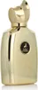 A gold perfume bottle with a black and gold logo on a white background. Anteprima dell’immagine prodotto