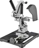 A metal and plastic angle grinder stand is shown against a white background. Produktbild-Vorschau