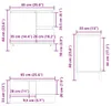 vidaXL Waschbeckenunterschrank Artisan-Eiche 65x33x60 cm Produktbild-Vorschau 7