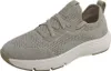 A single beige and gray athletic shoe is shown against a white background. Produktbild-Vorschau