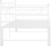 vidaXL Canapé-lit Cadre de lit blanc métal 90x200 cm Voir les images du produit 7