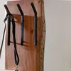 WOHNLING Design Wandgarderobe Akazie Massivholz / Metall Produktbild-Vorschau 5