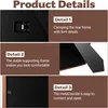 3D Bilderrahmen 21x29.7 cm, Tiefe 3.5 cm, braunes MDF, für Produktbild-Vorschau 3
