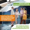 KESSER® Ampelschirm Alu Sonnenschirm mit LED Solar Inkl. Produktbild-Vorschau 6