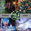 A collage of images showing Christmas lights used indoors and outdoors, with text labels. Produktbild-Vorschau