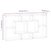 vidaXL Wandregal mit 8 Fächern Braun Eichen-Optik -  Produktbild-Vorschau 9