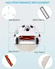 Diagram showing replacement parts for a robot vacuum cleaner. Produktbild-Vorschau
