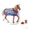 Schleich - Tierfiguren, Englisches Vollblut mit Decke; Produktbild-Vorschau 6
