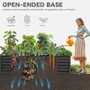 2er-Set Hochbeet 240x120x54cm Metall Ovales Gartenbeet, Produktbild-Vorschau 3