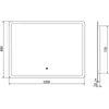 Mexen Navia lustro łazienkowe podświetlane 100 x 80 cm, LED Podgląd zdjęcia produktu 6