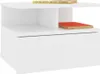 vidaXL Tables de chevet suspendues 2 pcs. Blanc 40 x 31 x Voir les images du produit 3