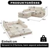 Modulares Cord-Schlafsofa 2-in-1, Corduroy Sofa mit Hocker Produktbild-Vorschau 11