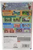 The back of a Nintendo Switch game case for Miitopia, showing various gameplay features and descriptions. Produktbild-Vorschau