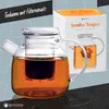 Jumbo teekanne - 1.5 I | Mundgeblasen aus Borosilikat glas Produktbild-Vorschau 5