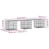 vidaXL Banc de jardin en gabions 203x44x42 cm Pin massif Voir les images du produit 7
