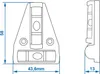 Mini Wasserwaage Kreuzwasserwaage Pyramide mit 2 Libellen Produktbild-Vorschau 5