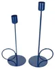 Mega 2tlg Set Kerzenleuchter blau Eisen Kerzenhalter Produktbild-Vorschau 4