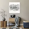 Poster - Poster ohne Rahmen - Fahrrad Rennen Rad - 60x60 cm Produktbild-Vorschau 6