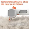 2-in-1 Haustier-Pflegekamm mit Drehbare Kamm nadel, Produktbild-Vorschau 4