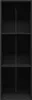 Bibliothèque/armoire TV noir 36x30x114 cm bois composite Voir les images du produit 17