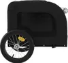 vidaXL Fahrradanhänger Hunde Schwarz Oxford-Gewebe und Produktbild-Vorschau 6