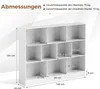 COSTWAY Bücherregal mit 10 Fächern, Standregal mit 3 Produktbild-Vorschau 7