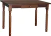A square wooden table with a drawer is presented against a white background. Náhled obrázku produktu
