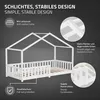 ML-Design Kinderbett Hausbett 90x200 cm Weiß, Holzbett mit Produktbild-Vorschau 3