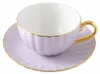 Porcelain Purple Cup 220ml Gold Edge Cadeau voor Productafbeelding-voorbeeld 1