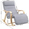 Songmics fauteuil à bascule, chaise longue, repose-mollets Voir les images du produit 2