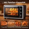 HOMCOM Miniatúrna rúra s konvekciou, objem 46 litrov, výkon Náhľad obrázku produktu 5
