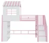 Merax Etagenbett Hochbett 90x200cm mit Hausdesign, Produktbild-Vorschau 7