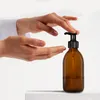 Oputec 4 x 250 ml Seifenspender aus Glas – Shampoo-Flaschen Produktbild-Vorschau 5