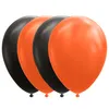 10 Luftballons schwarz orange Halloween Produktbild-Vorschau 2