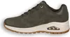 A side view of a green Skechers sneaker on a white background. Voir les images du produit