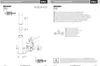Instruction manual for a Brilliant BERGEN light fixture, showing assembly steps and energy efficiency information. Produktbild-Vorschau