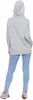 Women's Loose Oversize Sweatshirt Über Den Kopf Mit Kapuze Produktbild-Vorschau 3