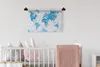 MuchoWow® Wandteppich Wandbehang Weltkarten - Ölfarben Produktbild-Vorschau 2