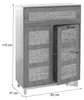 Kommode HWC-P54, kast, dressoir, hoge kast, MDF met Productafbeelding-voorbeeld 10