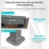 Wandmontierter Pavillon 2,4 x 3 m Grau verzinktes Stahldach Produktbild-Vorschau 3
