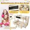 Etagenbett für 3 Kinder 90x200 & 140x200 cm ,mit Produktbild-Vorschau 4