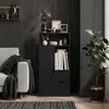 HOMCOM Mobile Bagno Slim con Cassetti, Scomparti Aperti, Anteprima dell’immagine prodotto 9